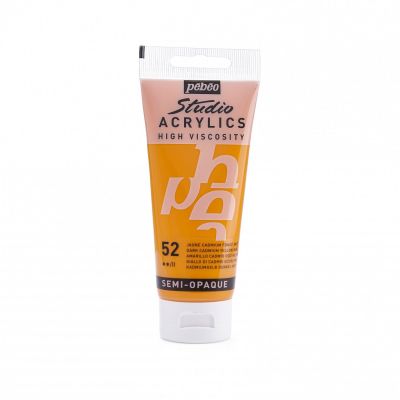 Studio Acrylics 100 ml, 52 Dark cadmium yellow