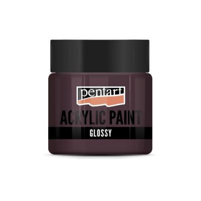 Akrylová barva lesklá 50 ml, baklažánová