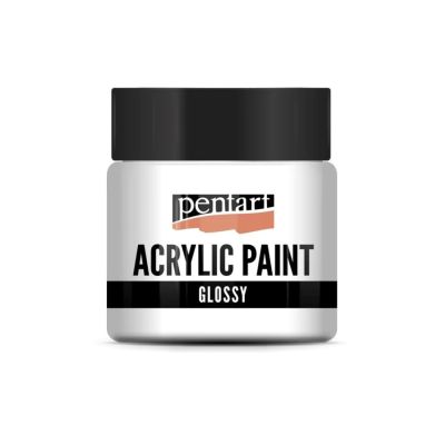 Akrylová barva lesklá 50 ml, bílá