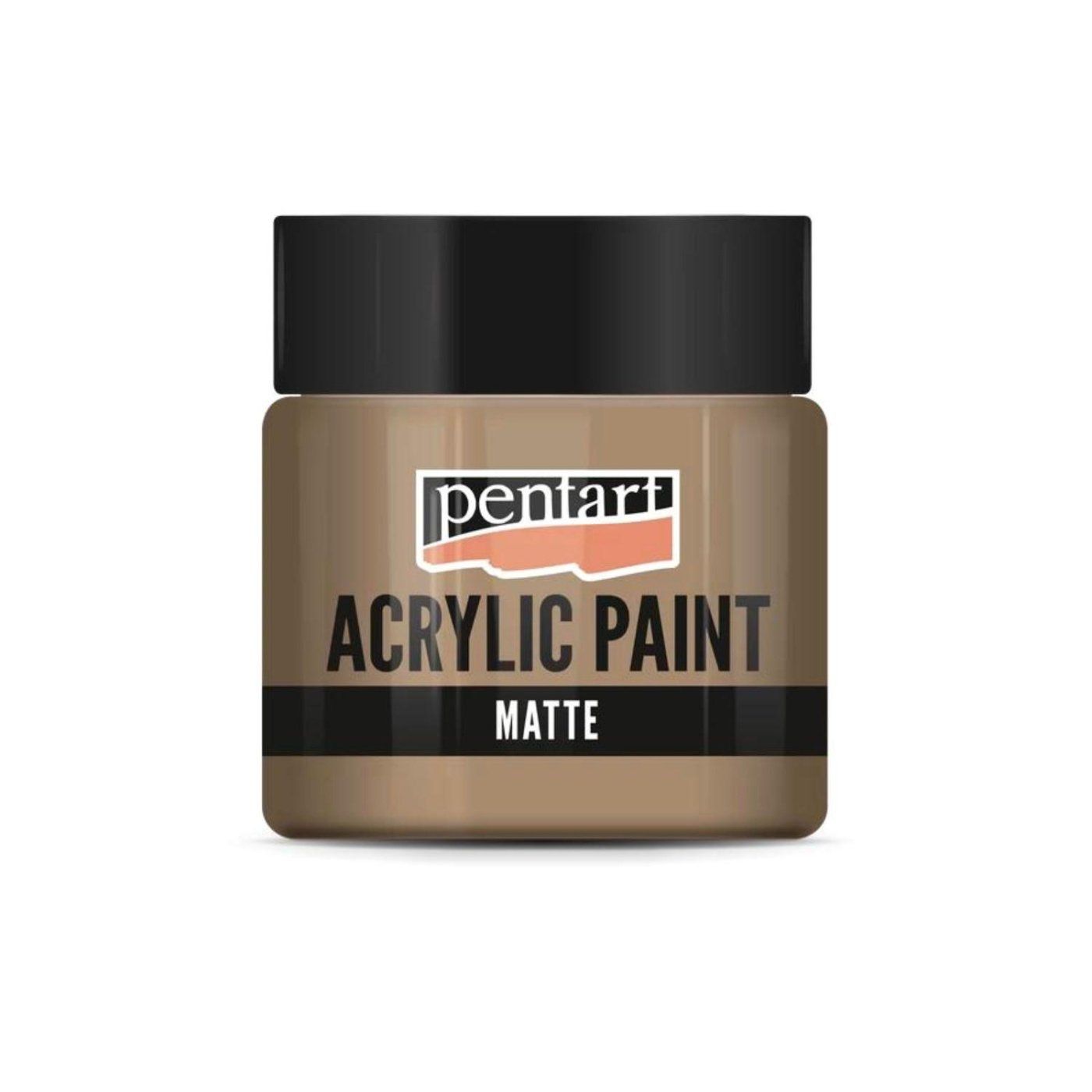 Akrylová barva matná 50 ml, tmavá písková