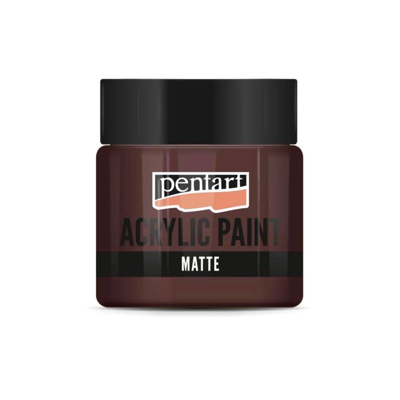 Akrylová barva matná 50 ml, tmavá hnědá