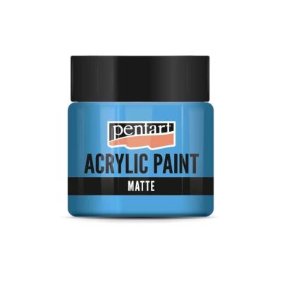 Akrylová barva matná 50 ml, světlá modrá