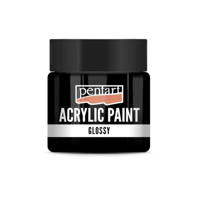 Akrylová barva lesklá 50 ml, černá