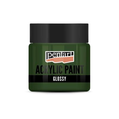 Akrylová barva lesklá 50 ml, jedlová zelená