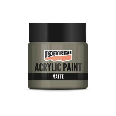 Akrylová barva matná 50 ml, bahenní šedá