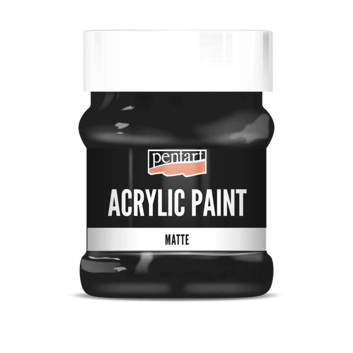 Akrylová barva matná 230 ml, černá