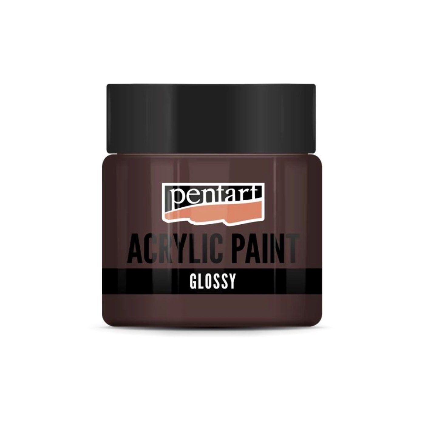 Akrylová barva lesklá 50 ml, tmavohnědá