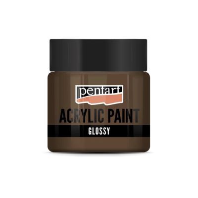 Akrylová barva lesklá 50 ml, světlehnědá