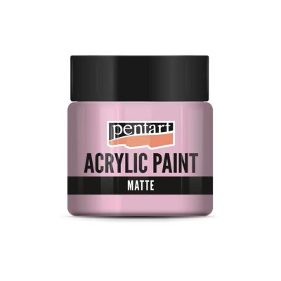 Akrylová barva matná 50 ml, růžová