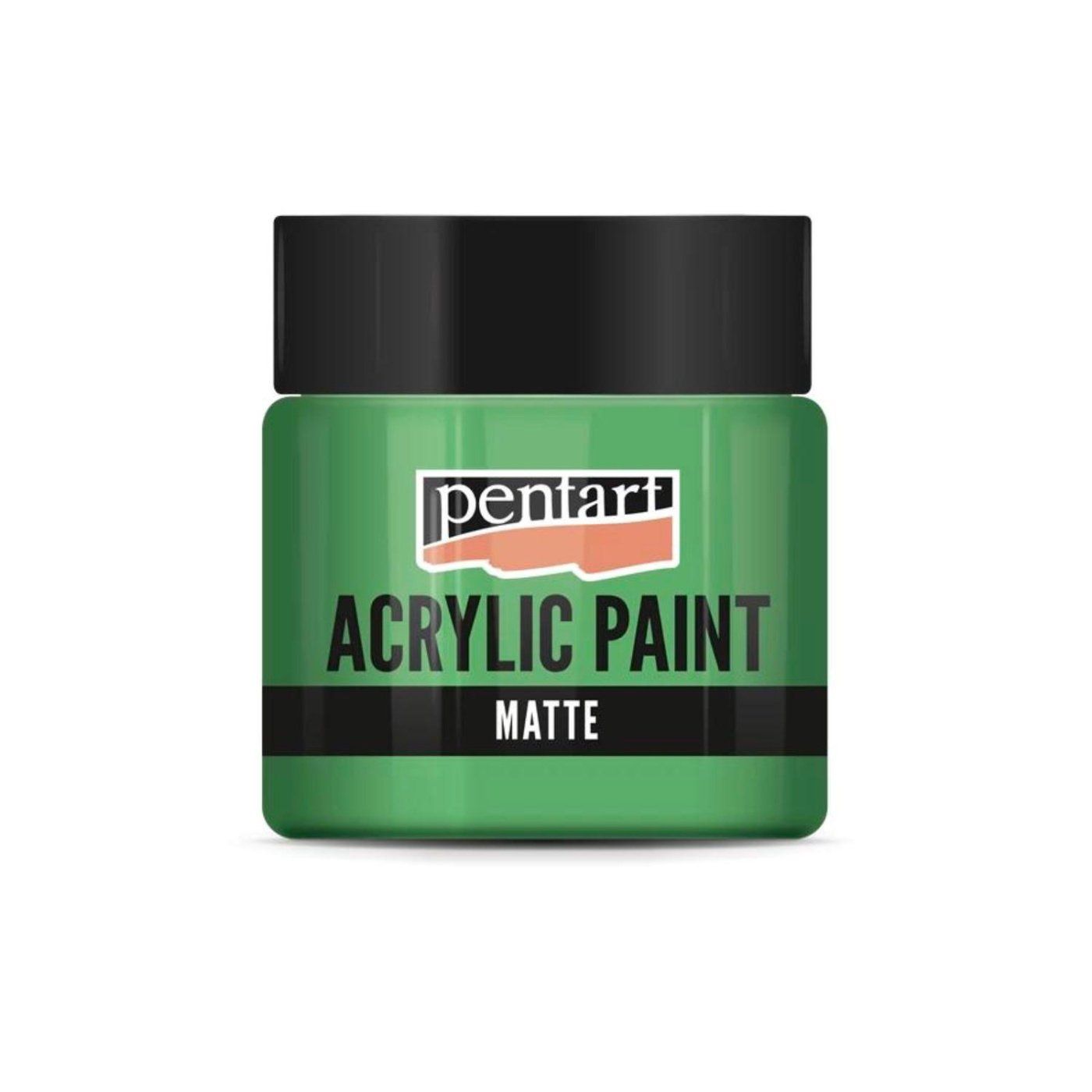 Akrylová barva matná 50 ml, papouščí zelená