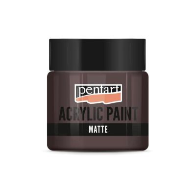Akrylová barva matná 50 ml, zemitá hnědá