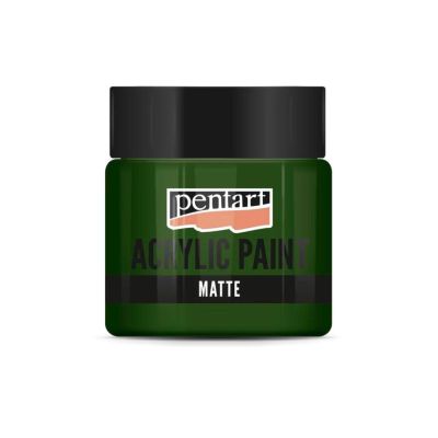 Akrylová barva matná 50 ml, jedlová zelená