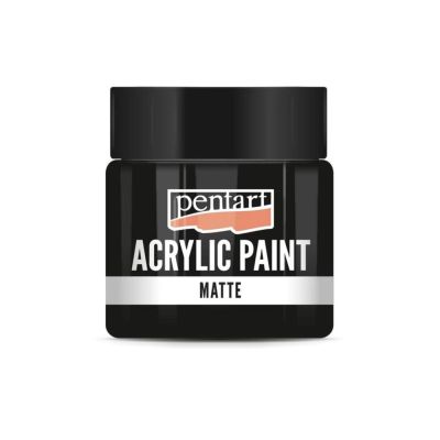 Akrylová barva matná 50 ml, černá