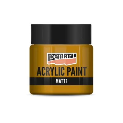 Akrylová barva matná 50 ml, žlutočervená terakota