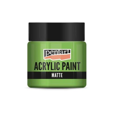 Akrylová barva matná 50 ml, listová zelená