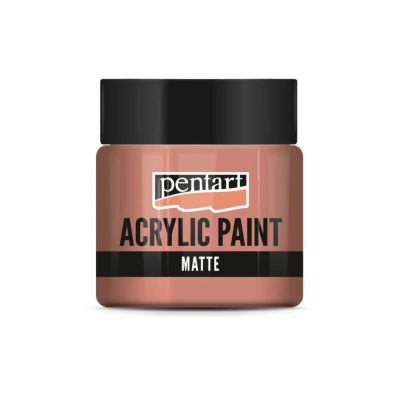 Akrylová barva matná 50 ml, korálová