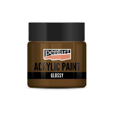 Akrylová barva lesklá 50 ml, kaštanová