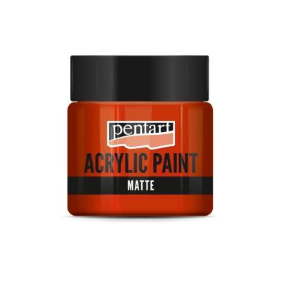 Akrylová barva matná 50 ml, červená