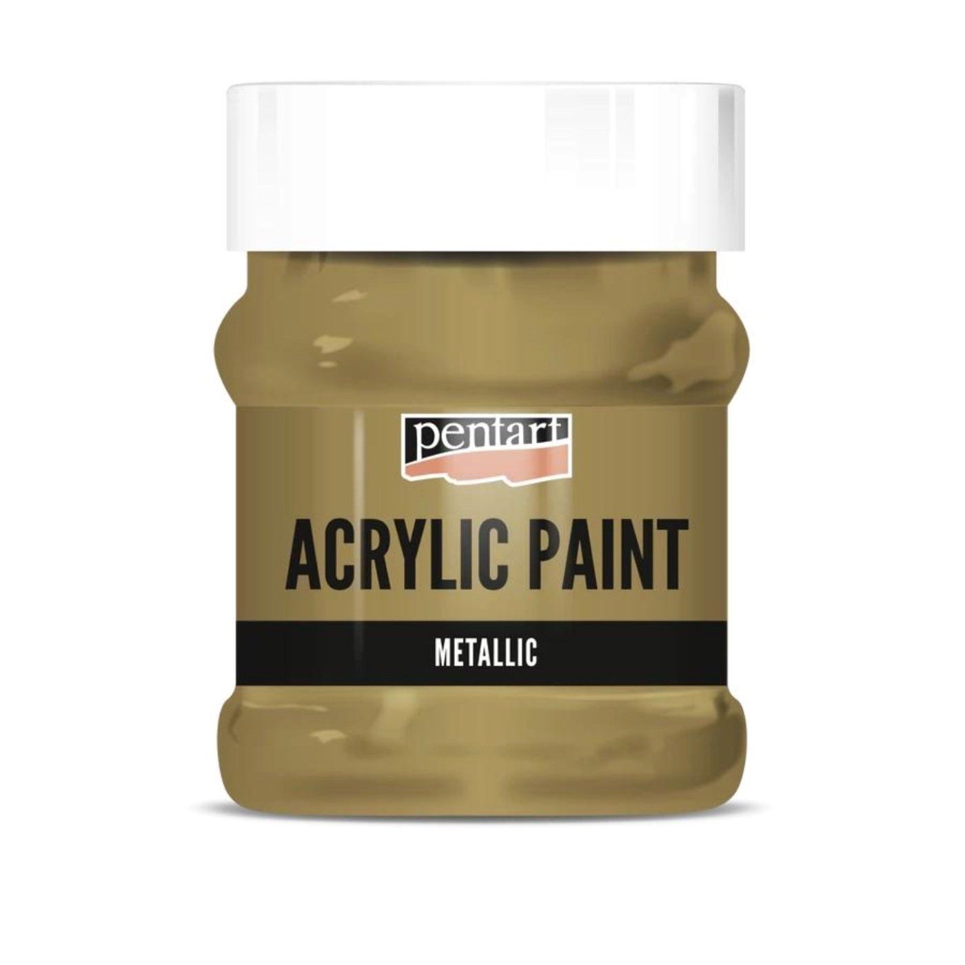 Akrylová barva 230 ml, metalická antická měděná