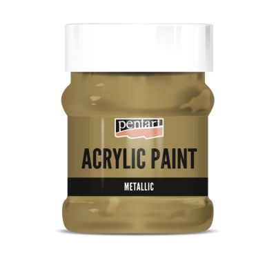 Akrylová barva 230 ml, metalická antická měděná