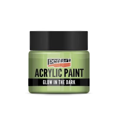 Akrylová barva 30 ml, svítí ve tmě, zelená