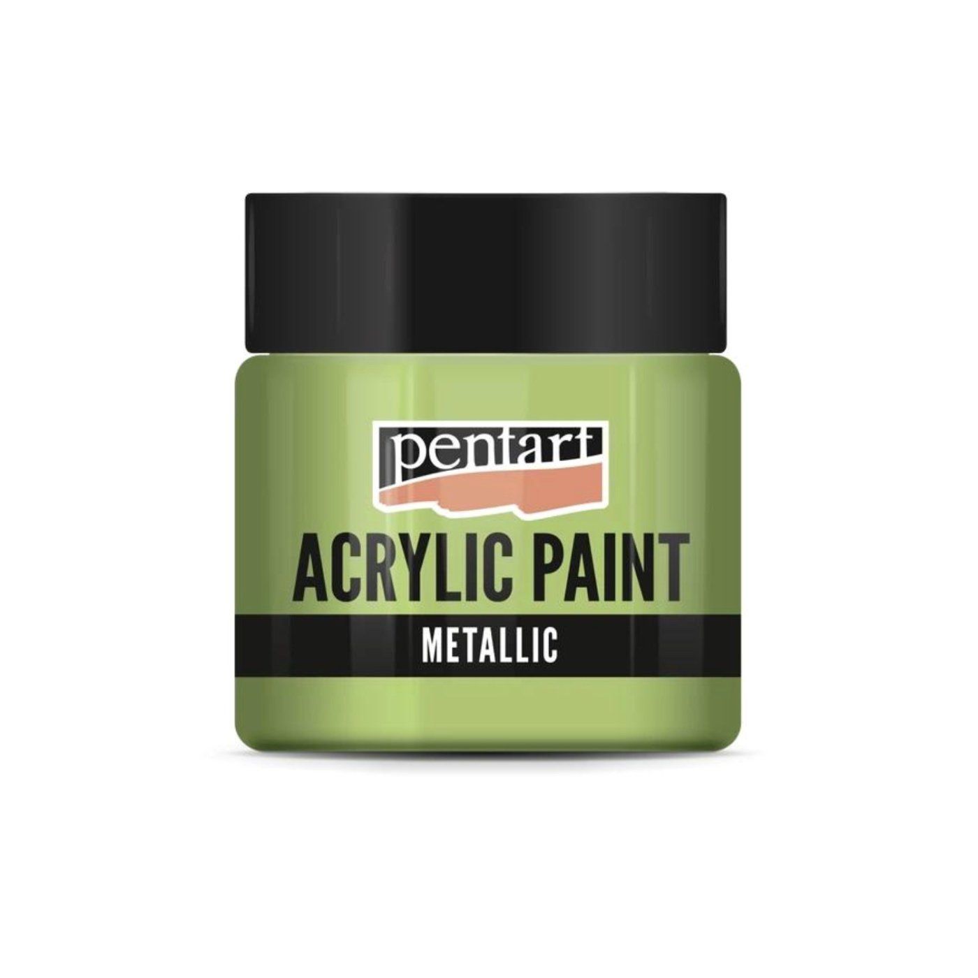 Akrylová barva 50 ml, metalická světlezelená