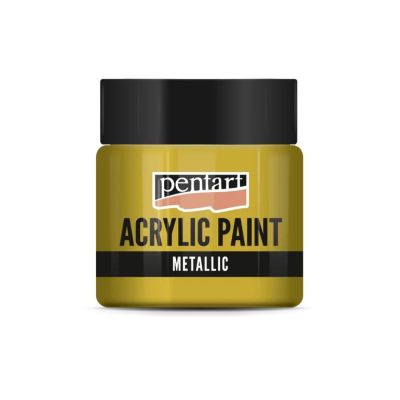 Akrylová barva 50 ml, metalická antická zlatá