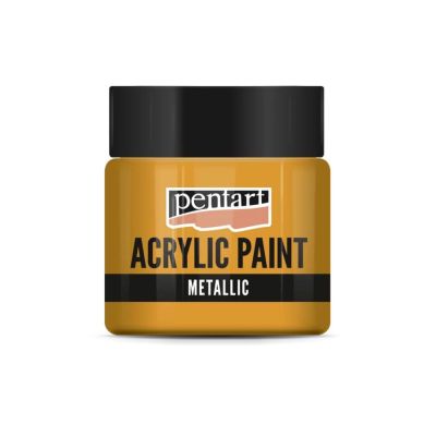 Akrylová barva 50 ml, metalická pomeranč