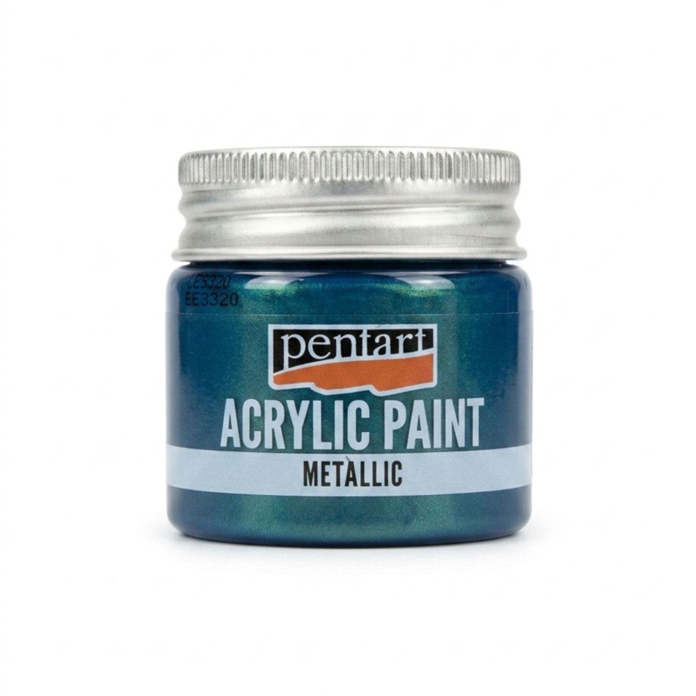 Akrylová barva 50 ml, metalická zelenomodrá