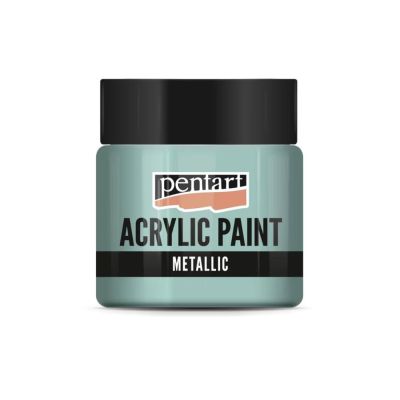 Akrylová barva 50 ml, metalická tyrkysová