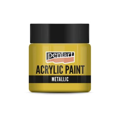 Akrylová barva 50 ml, metalická zlatá