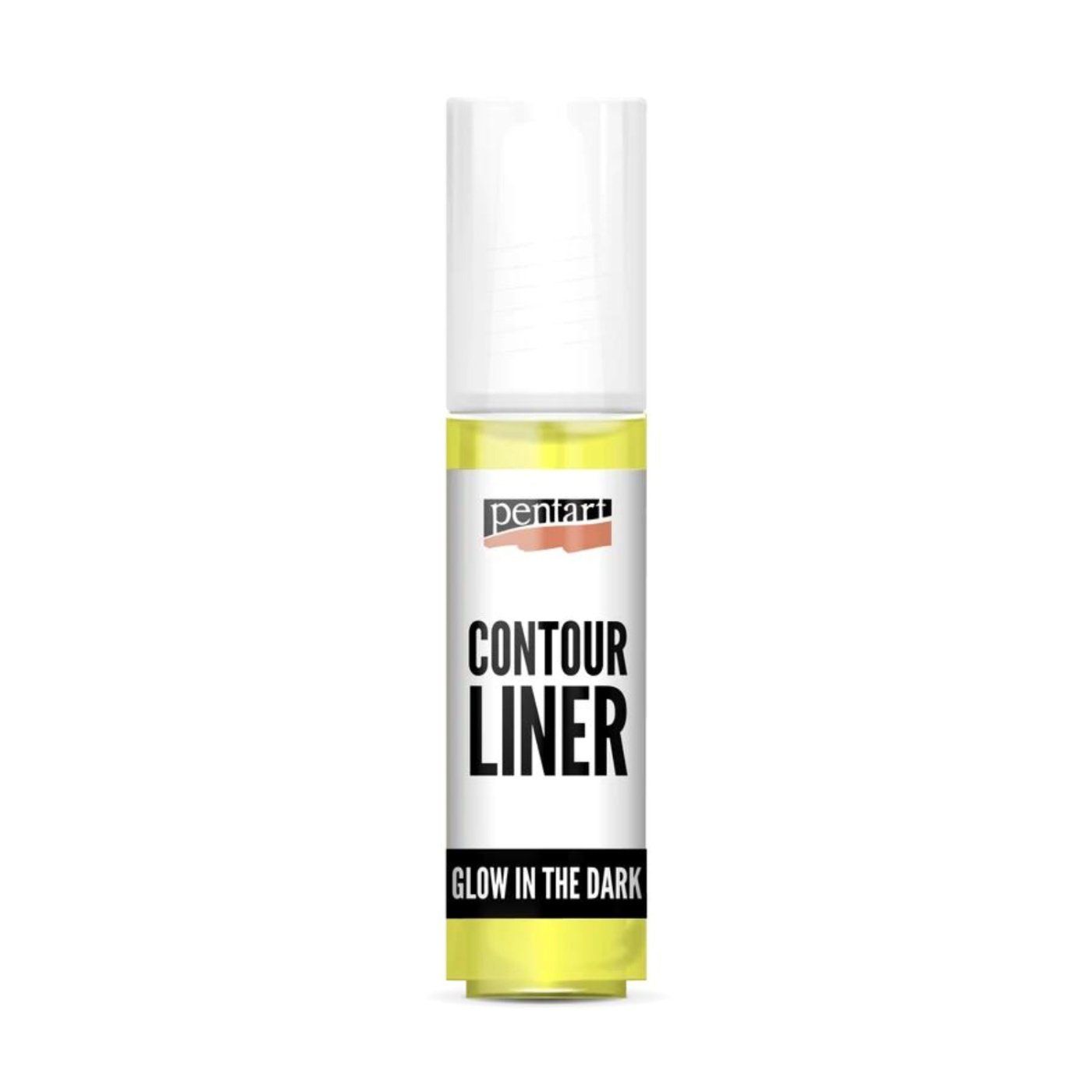 Univerzální konturovací barva 20 ml, svítí ve tmě, limetková