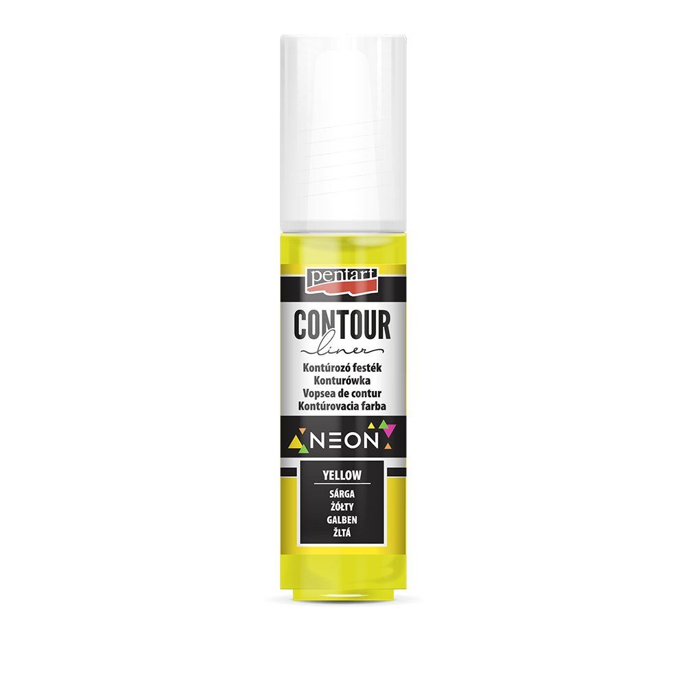 Univerzální konturovací barva 20 ml, neonová žlutá