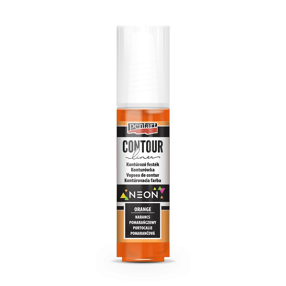 Univerzální konturovací barva 20 ml, neonová oranžová