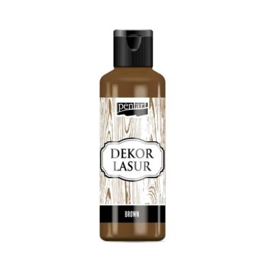 Lazura na dřevo, 80 ml, hnědá