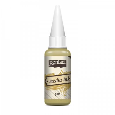 Media Ink inkoust 20 ml, zlatá