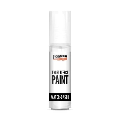 Satinovací barva na sklo 20 ml, bílá