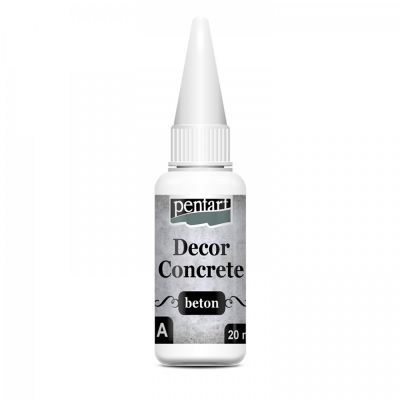 Decor beton, betonový prášek lehký, 250 ml + 20 ml
