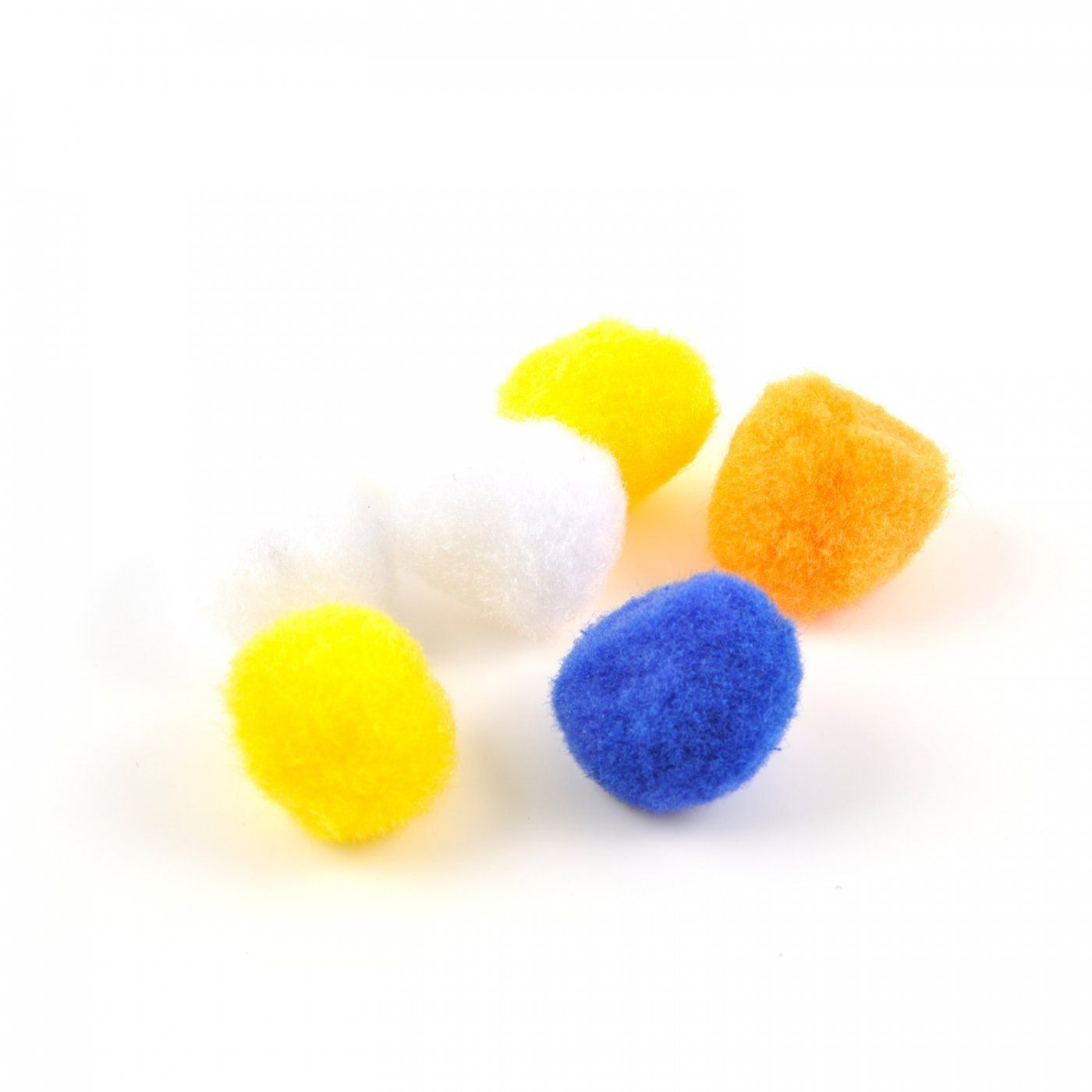 Pom pom, kulička, 25 mm, mix barev, 10 ks