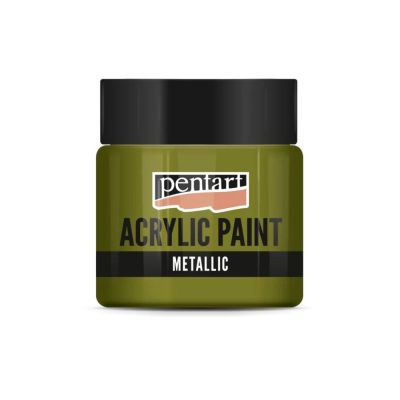 Akrylová barva 50 ml, metalická zlatý dotek