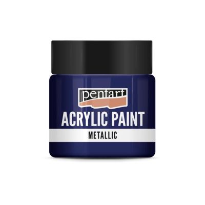 Akrylová barva 50 ml, metalická kobaltová modř