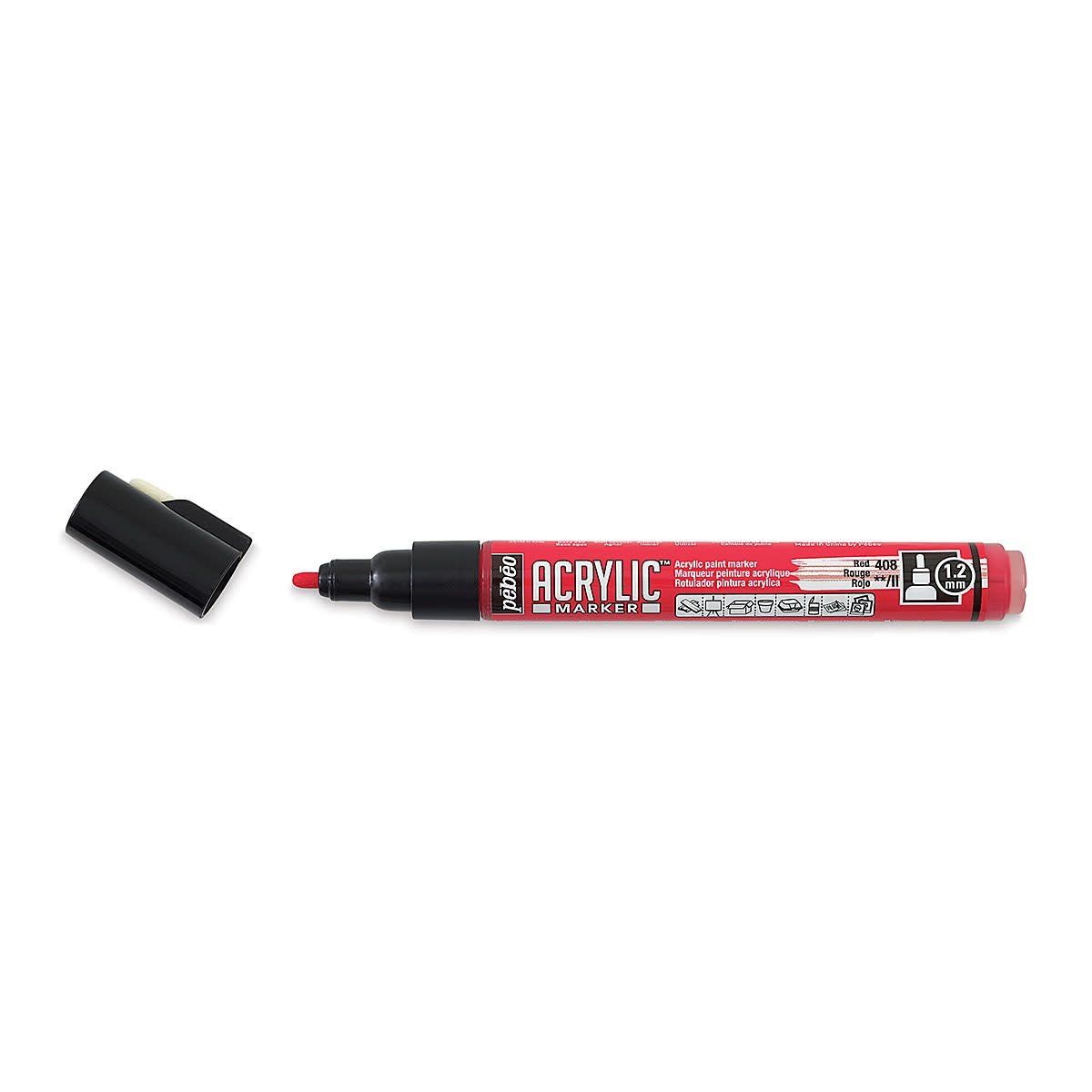 ACRYLIC MARKER 1,2 mm, 08 Red