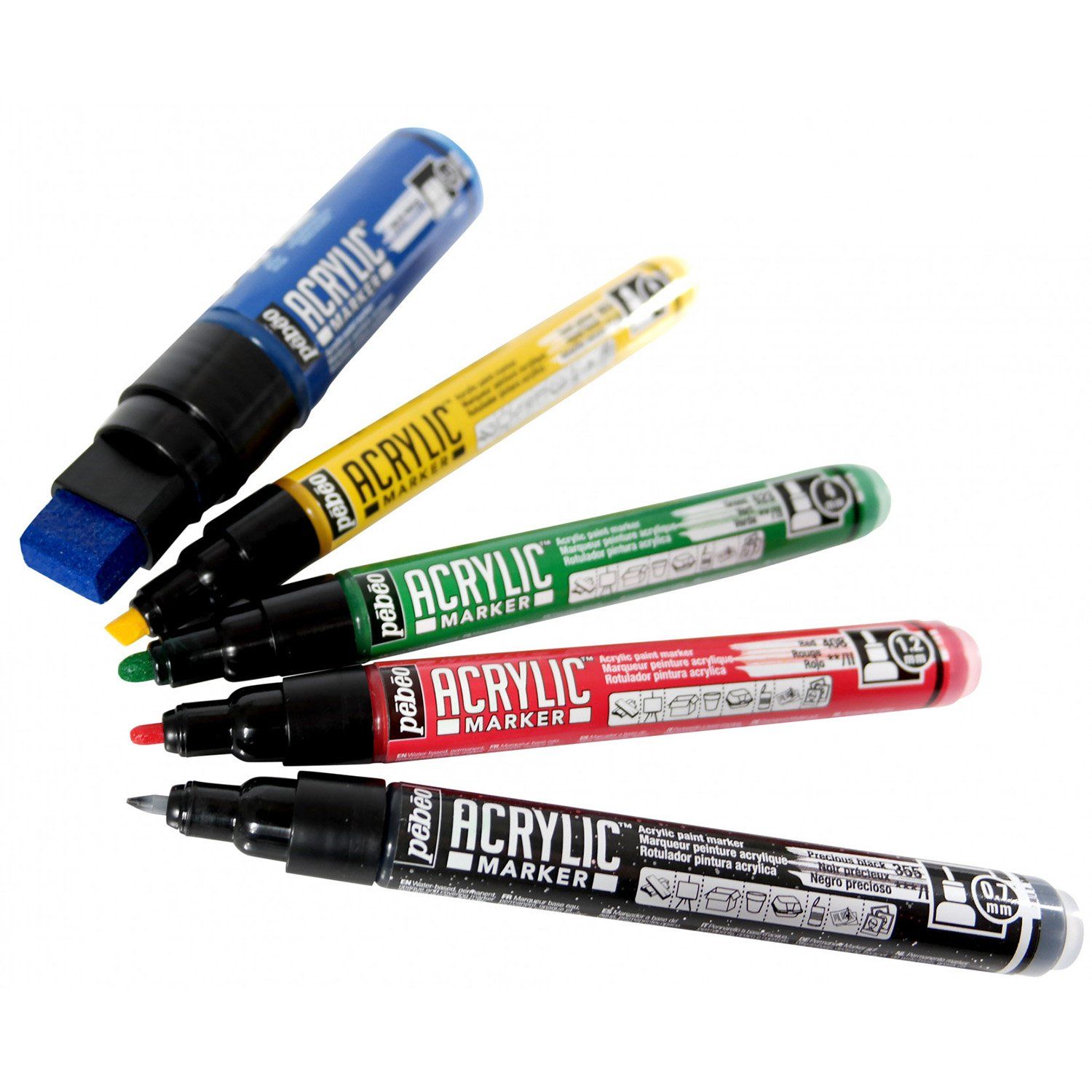 ACRYLIC MARKER 1,2 mm, 51 Glitter red
