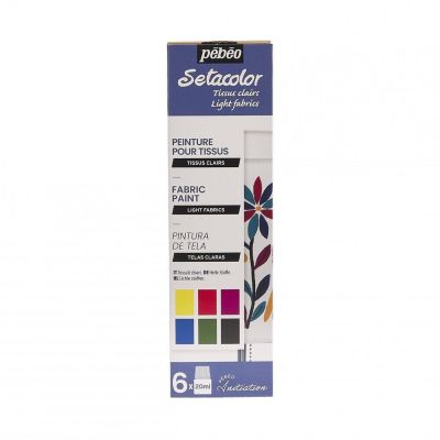 Setacolor light fabrics, sada malá 6x20 ml