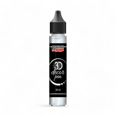 Dekorační 3D pero, 30 ml, křišťálová