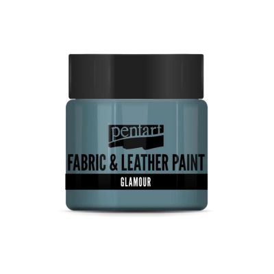 Barva na textil a kůži, glamour, 50 ml, striebornotyrkys