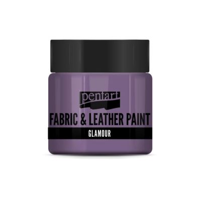 Barva na textil a kůži, glamour, 50 ml, fialovostrieborná