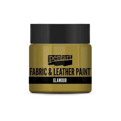 Barva na textil a kůži, glamour, 50 ml, zlatá