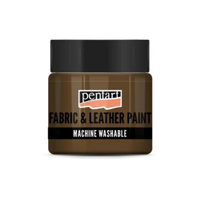 Barva na textil a kůži, 50 ml, tmavohnědá