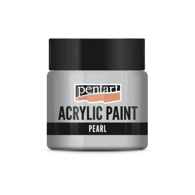 Akrylová barva perleťová 50 ml, stříbrná